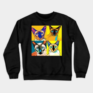 Tonkinese Pop Art - Cat Lover Gift Crewneck Sweatshirt